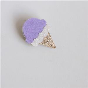 Fashion Lovely Light Purple Ice Cream Brooch J17522