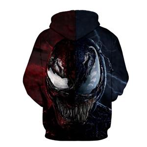 Fashion Unisex Monster 3D Digital Print Film Role Long Sleeve Pullover Hoodie Drawstring Tops N21383