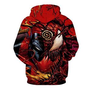 Fashion Unisex Monster 3D Digital Print Movie Role Loose Pullover Hoodie Drawstring Tops N21384