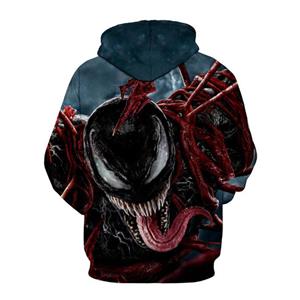 Fashion Unisex Monster 3D Digital Print Film Role Long Sleeve Pullover Hoodie Drawstring Tops N21386