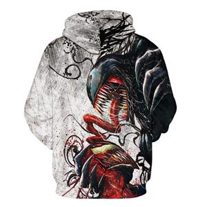 Fashion Unisex Monster 3D Digital Print Film Role Loose Pullover Hoodie Drawstring Tops N21388