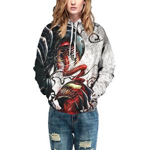 Fashion Unisex Monster 3D Digital Print Film Role Loose Pullover Hoodie Drawstring Tops N21388