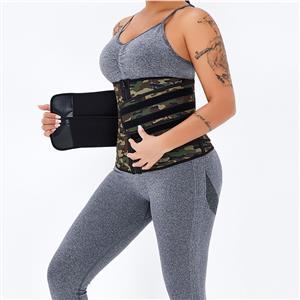 Fashion Camouflage-green Neoprene Velcro Sports Waist Trainers Gym Body Shaper Belt N20871