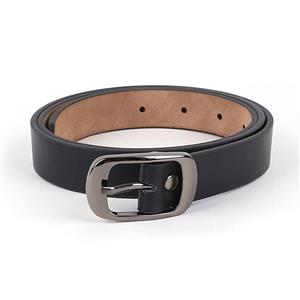 Fashion PU Leather Alloy Rectangle Buckle Waist Belt Accessory N18778