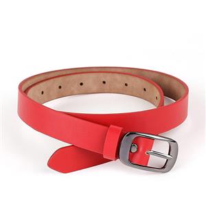 Fashion PU Leather Alloy Rectangle Buckle Waist Belt Accessory N18779