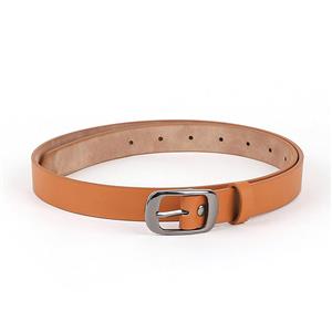 Fashion PU Leather Alloy Rectangle Buckle Waist Belt Accessory N18780