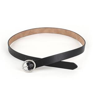 Fashion PU Leather Alloy Round Buckle Waist Belt Accessory N18777