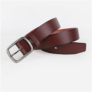 Men's Fashion PU Leather Alloy Square Buckle Cincher Casual Accessory Waist Belt N20145