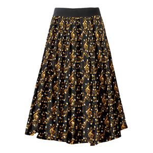 1950's Vintage Midi A-Line Skirt, Fashion High Waist Flared Skirt for Women, Fashion Printed Flared Midi Skirt, Casual Printed A-Line Skirt, Retro Casual Printed A-Line Skirts, #N18795