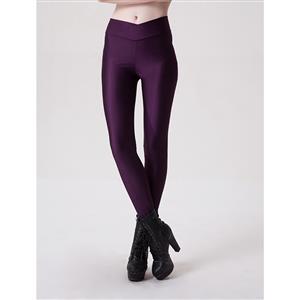 Sexy Purple Stretchy Pants Tights Workout Leggings Yoga Running Exercise L11739