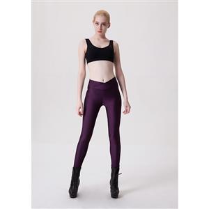 Sexy Purple Stretchy Pants Tights Workout Leggings Yoga Running Exercise L11739