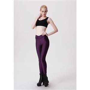 Sexy Purple Stretchy Pants Tights Workout Leggings Yoga Running Exercise L11739