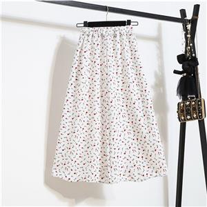 Casual Fashion Floral Print High Waist Flared Long Package Hip A-Line Skirt N21043