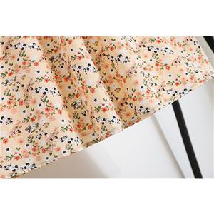 Casual Fashion Floral Print High Waist Flared Long Package Hip A-Line Skirt N21045