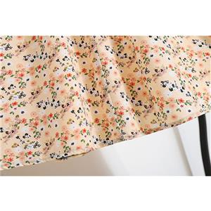 Casual Fashion Floral Print High Waist Flared Long Package Hip A-Line Skirt N21045