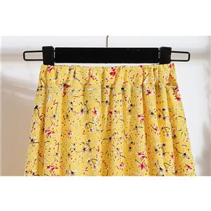 Casual Fashion Floral Print High Waist Flared Long Package Hip A-Line Skirt N21047