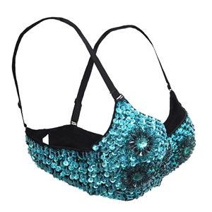 Sky Floral Studded Bead Bra Top N12011