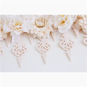 Elegant Charming Apricot Flower Crown Headband Wedding Headwear MS17545