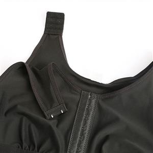 Women's Black Front Hooks Leaking Crotch Butt Lifter Shapewear Thigh Slimmer PT23255
