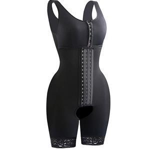 Women's Black Front Hooks Leaking Crotch Butt Lifter Shapewear Thigh Slimmer PT23265