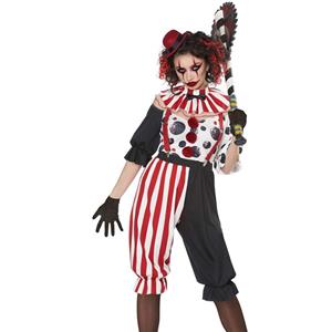 Sexy Ghost Clown Costume, Hot Sale Halloween Costume, Cheap Ghost Clown Costume, Fantasy Costume, Funny Parody Ghost Clown Suit Halloween Cosplay Costume,#N22594