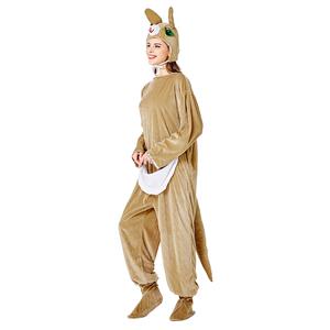 3pcs Unisex Funny Kangaroo Animal Bodysuit Pajama Adult Cosplay Halloween Costume N20732
