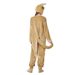 3pcs Unisex Funny Kangaroo Animal Bodysuit Pajama Adult Cosplay Halloween Costume N20732