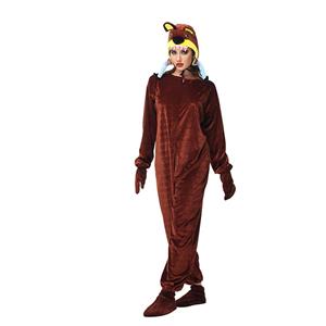 4pcs Funny Man-eater Bear Animal Jumpsuits Pajama Adult Cosplay Halloween Costume N23244