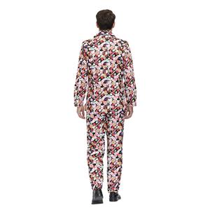 Men 's Funny Candies Pattern Print Personalized Party Suit Adult Cosplay Costume N20486