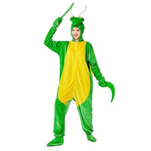 3pcs Unisex Funny Razor Mantis Animal Bodysuit Pajama Adult Cosplay Halloween Costume N20733