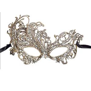 Halloween Masks, Costume Ball Masks, Golden Lace Mask, Masquerade Party Mask, Golden Cool and Lure Mask,#MS22976