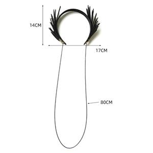 Gothic Black Spider Queen Tassel Halloween Party Cosplay Anime Decorations Headband J21542