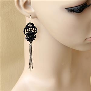 Retro Alloy Earrings, Gothic Style Earrings, Fashion Earrings for Women, Vintage Earrings, Casual Earrings, Vicorian Gothic Earrings, Fashion Lace Earrings, #J18422