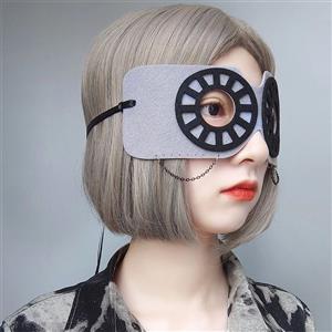 Punk Metal Chain Adult Masquerade Party Halloween Cosplay Eye Mask MS21391