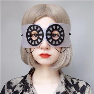 Punk Metal Chain Adult Masquerade Party Halloween Cosplay Eye Mask MS21391