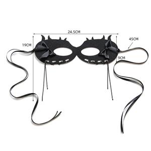 Gothic Bowknot and Chain Pendant Adult Masquerade Party Halloween Cosplay Eye Mask MS21433