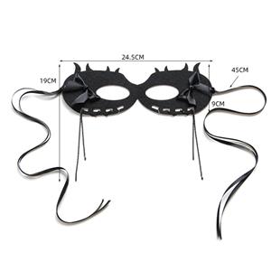 Gothic Bowknot and Chain Pendant Adult Masquerade Party Halloween Cosplay Eye Mask MS21433