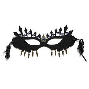 Gothic Gems and Pendant Noble Adult Masquerade Party Halloween Queen Cosplay Eye Mask MS21434