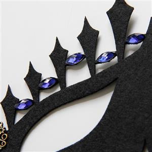 Gothic Gems and Pendant Noble Adult Masquerade Party Halloween Queen Cosplay Eye Mask MS21434