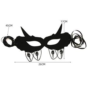 Gothic Devil Horn Adult Masquerade Demon Skull Halloween Animal Anime Cosplay Eye Mask MS21443