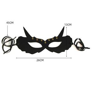 Gothic Devil Horns Adult Queen Masquerade Demon Halloween Stars Anime Cosplay Eye Mask MS21444