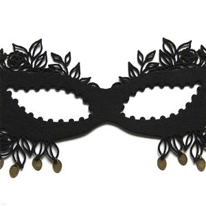 Gothic Black Queen Noble Masquerade Adult Halloween Devil Anime Cosplay Eye Mask MS21685