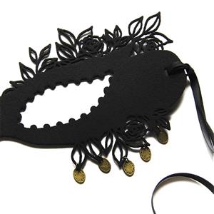 Gothic Black Queen Noble Masquerade Adult Halloween Devil Anime Cosplay Eye Mask MS21685