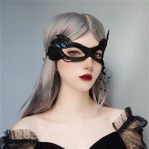 Gothic Black Queen Noble Masquerade Adult Halloween Princess Anime Cosplay Eye Mask MS21686