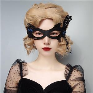 Gothic Black Queen Noble Masquerade Adult Halloween Princess Anime Cosplay Eye Mask MS21686