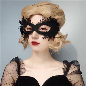 Gothic Black Rose Sexy Queen Masquerade Adult Halloween Anime Cosplay Eye Mask MS21687