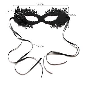 Gothic Black Rose Sexy Queen Masquerade Adult Halloween Anime Cosplay Eye Mask MS21687