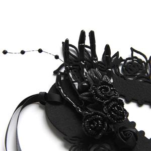 Gothic Black Rose Sexy Queen Masquerade Adult Halloween Anime Cosplay Eye Mask MS21687