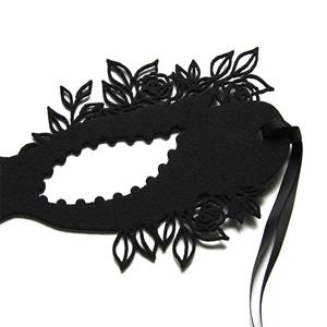 Gothic Black Rose Sexy Queen Masquerade Adult Halloween Anime Cosplay Eye Mask MS21687