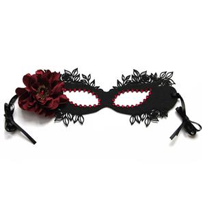 Gothic Red Rose and Ruby Sexy Queen Masquerade Adult Halloween Anime Cosplay Eye Mask MS21688